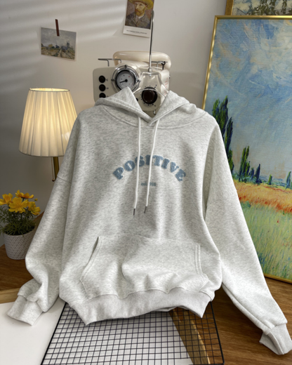 Kapüşonlu Nakış Detaylı Sweatshirt