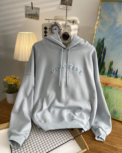 Kapüşonlu Nakış Detaylı Sweatshirt